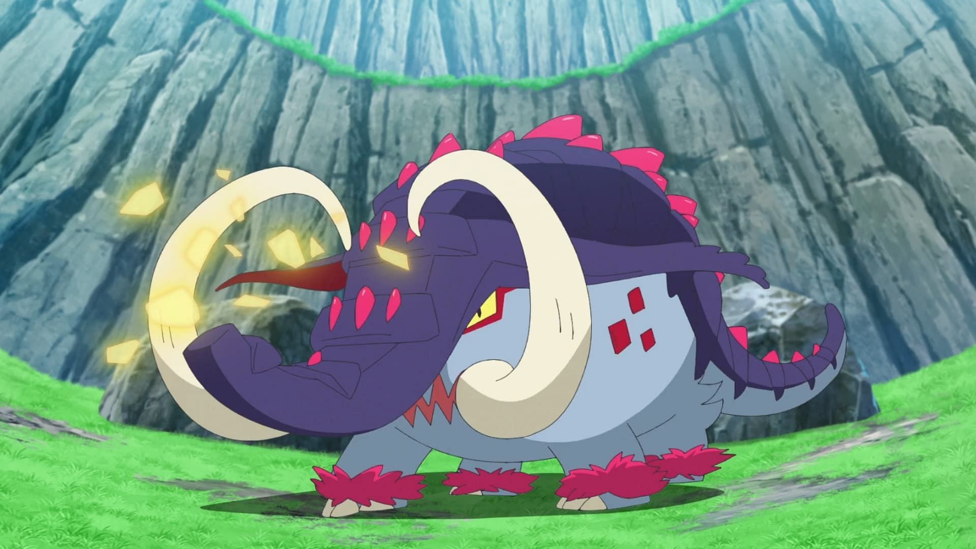 Great Tusk as seen in the anime (Image via The Pokemon Company)